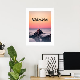 Ihre Grenzen herausfordern - Motivierend Poster