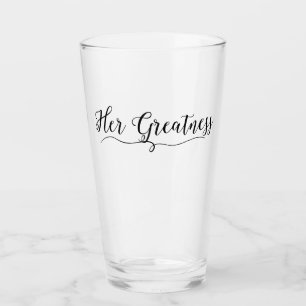 "Ihre Großzügigkeit" Glas
