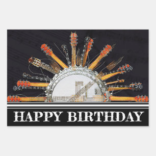 IHRE GUITAR-STRINGS IN DER SONNE GESCHENKPAPIER SET