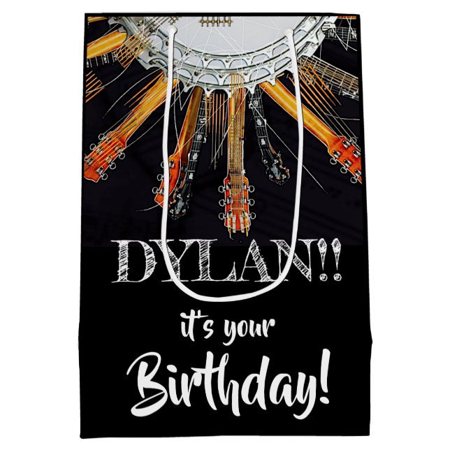 IHRE GUITAR-STRINGS IN DER SONNE MITTLERE GESCHENKTÜTE (Rückseite)