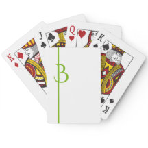 IHRE GUTE GRÜNE INITIAL & LINIE AUF CRISP WHITE