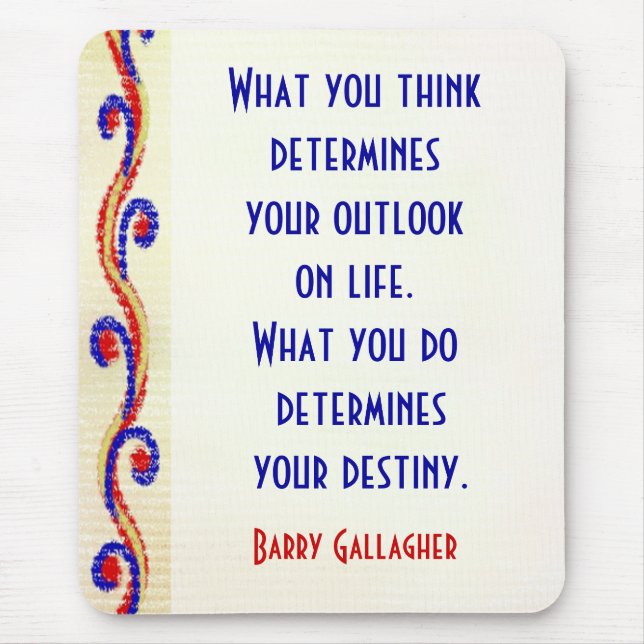 Ihre Haltungs-motivierend Zitate Mousepad (Vorne)