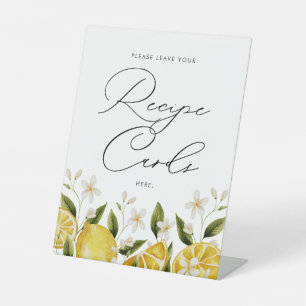 Ihre Haupt-Squeeze-Rezeptkarten Brautparty Sockelschild