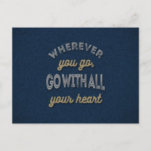 Ihre Herz-Inspiration-Zitate Postkarte