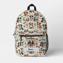 Ihre Hunde besitzen eine personalisierte Tageszeit Bedruckter Rucksack