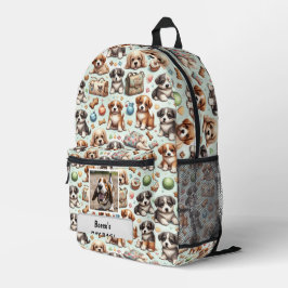 Ihre Hunde besitzen eine personalisierte Tageszeit Bedruckter Rucksack