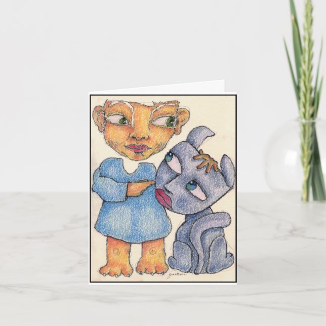 Ihre Hunde Lieben Sie Karte von Denis Gaston Art (Vorderseite)