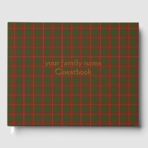 Ihre Initialen auf Bruce Clan tartan Gästebuch