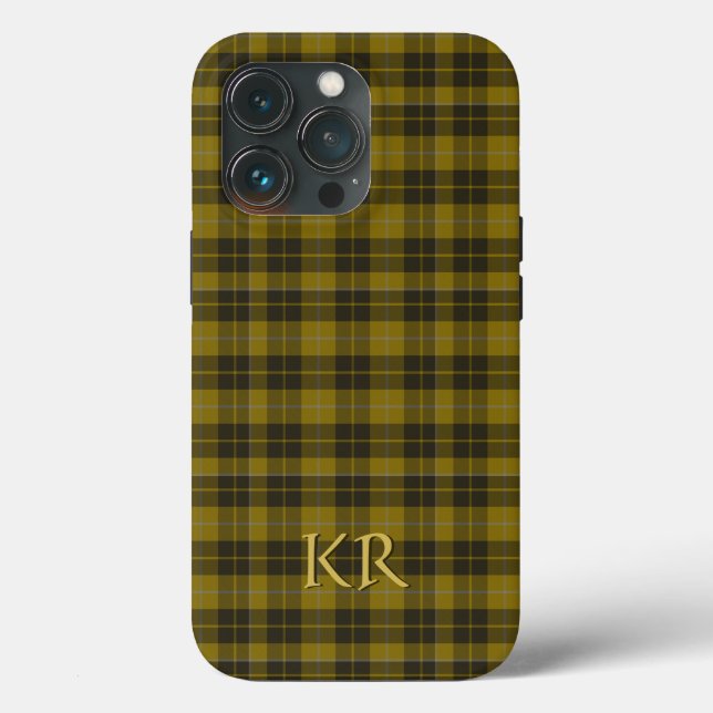 Ihre Initialen zu Barclay Tartan, Schottisch Karie Case-Mate iPhone Hülle (Rückseite)