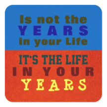 IHRE JAHRE ~ Aufkleber