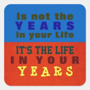 IHRE JAHRE ~ Aufkleber