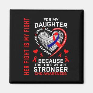 Ihre Kampfflugzeug-Tochter Chd Awareness Heart Dis Magnet