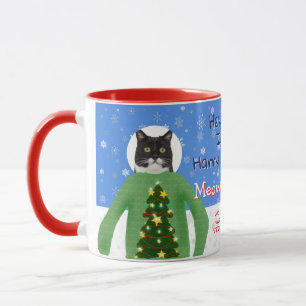 Ihre Katzen in Ugg Weihnachts Sweaters Custom Foto Tasse