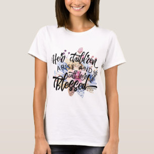 Ihre Kinder entstehen und rufen sie gesegnet an T-Shirt