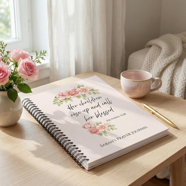 Ihre Kinder erheben sich und preisen sie selig  Notizbuch (Von Creator hochgeladen)