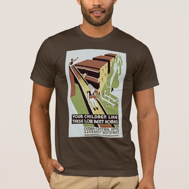 Ihre Kinder mögen diese niedrigen Miethäuser T-Shirt (Vorderseite)