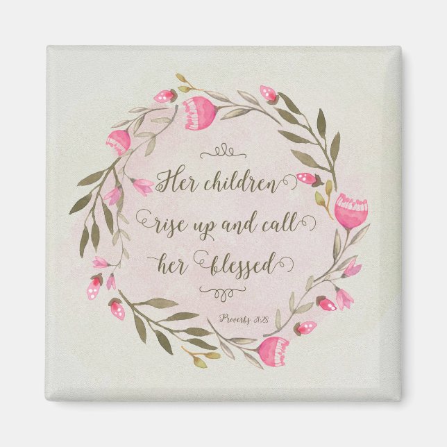 Ihre Kinder stehen auf und nennen sie gesegnet Magnet (Vorne)