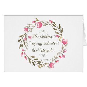 Ihre Kinder steigen oben u. rufen sie gesegnet an