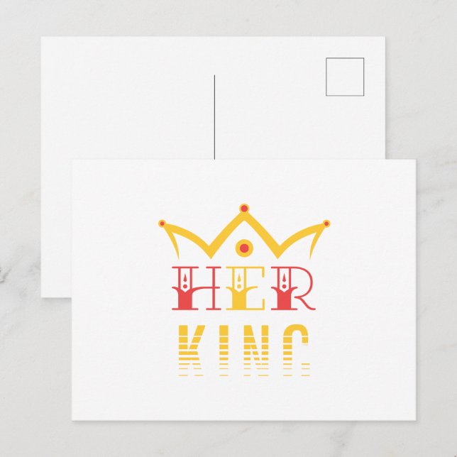 Ihre King Postkarte (Vorne/Hinten)