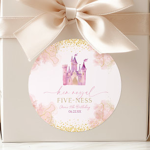 Ihre Königliche 5-Ness Prinzessin 5. Geburtstagspa Runder Aufkleber