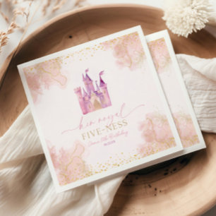 Ihre Königliche 5-Ness Prinzessin 5. Geburtstagspa Serviette