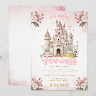 Ihre königliche Fünf-ness Prinzessin Geburtstag Ro Einladung