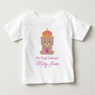 Ihre königliche Niedlichkeit   Lustige süße person Baby T-shirt
