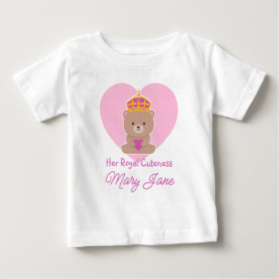 Ihre königliche Niedlichkeit Lustige süße person Baby T-shirt