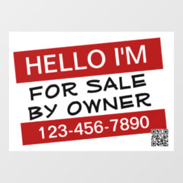 Ihre Kundennummer für Verkaufswerbung QR-Code Fensteraufkleber