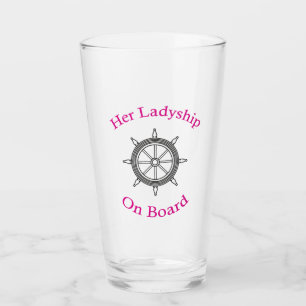 "Ihre Ladyship an Bord" Glas