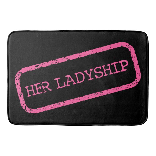 "IHRE LADYSHIP" BADEMATTE (Vorderseite)