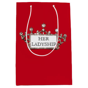 "Ihre Ladyship"-Geschenktasche personalisieren Mittlere Geschenktüte