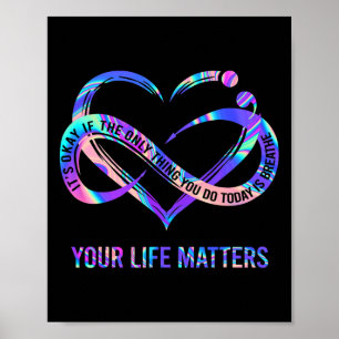 Ihre Lebensprobleme Suizidprävention Bewusstsein Poster