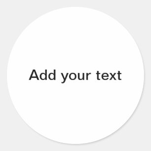 "Ihre Leinwand" Runder Aufkleber