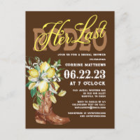 Ihre letzte Rodeo Cowgirl Boots Lemons Brautparty