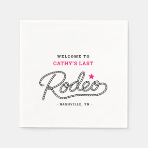Ihre letzte Rodeo-Final-Ritt-Junggesellinnenparty Serviette