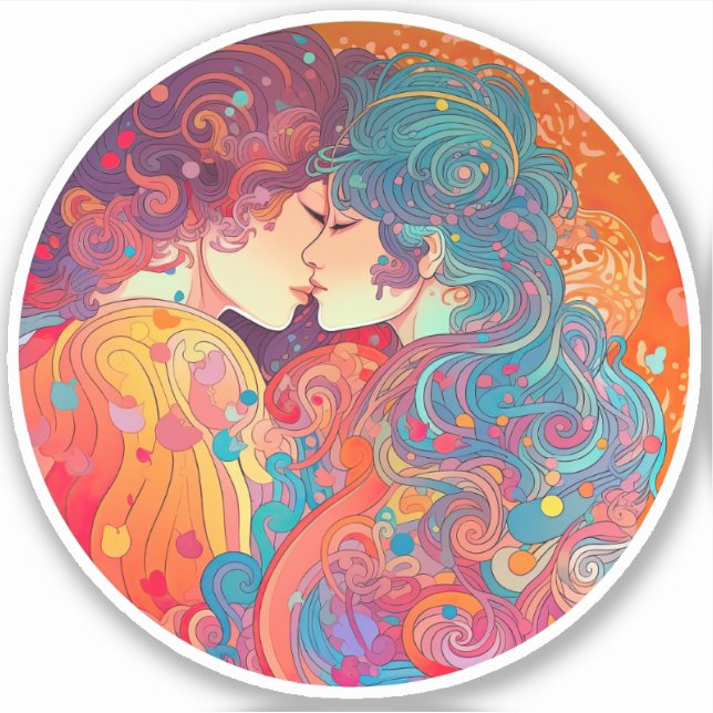 Ihre Liebe, ihr Weg Aufkleber (Vorderseite)