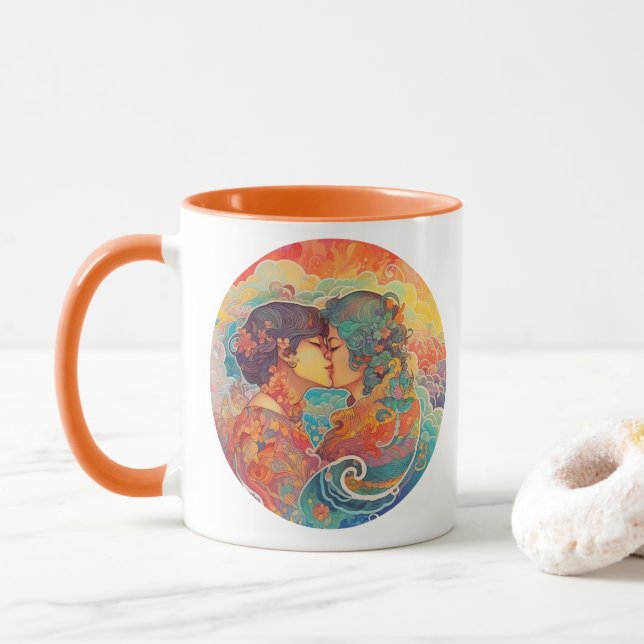 Ihre Liebe, ihr Weg Tasse (Mit Donut)