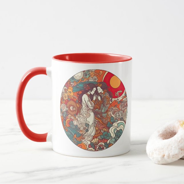 Ihre Liebe, ihr Weg Tasse (Mit Donut)
