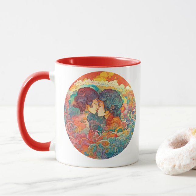 Ihre Liebe, ihr Weg Tasse (Mit Donut)