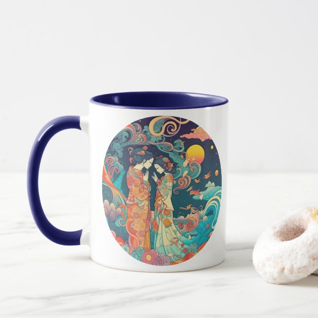 Ihre Liebe, ihr Weg Tasse (Mit Donut)