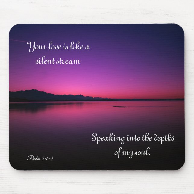 Ihre Liebe ist wie eine wunderschöne Lila Ozeanmou Mousepad (Vorne)