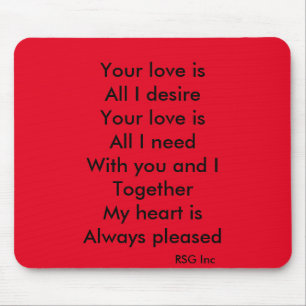 Ihre Liebe Mousepad