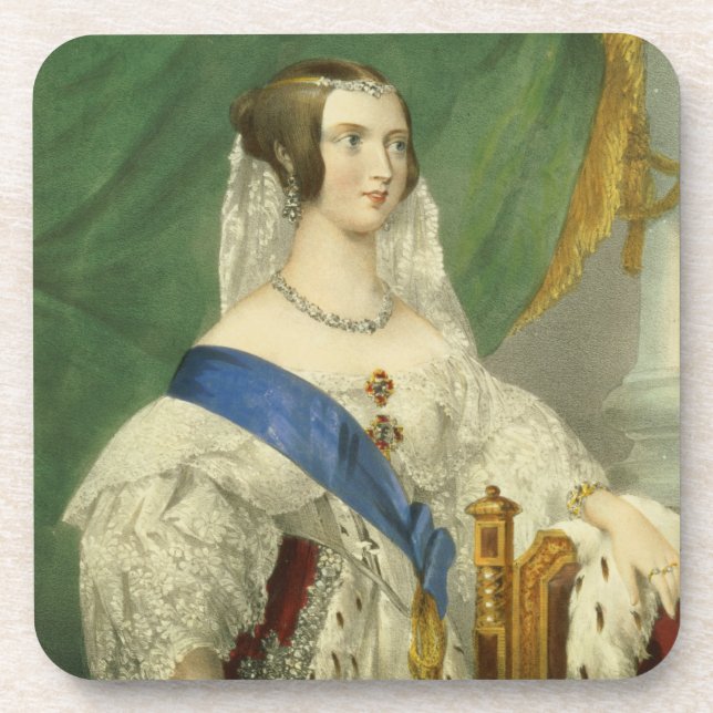 Ihre liebenswürdigste Majestät, Königin Victoria Untersetzer (Vorderseite)