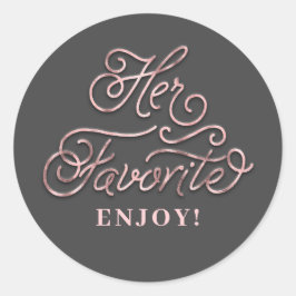 Ihre Lieblings Gastgeschenk Hochzeit Runder Aufkleber