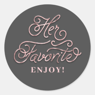 Ihre Lieblings Gastgeschenk Hochzeit Runder Aufkleber