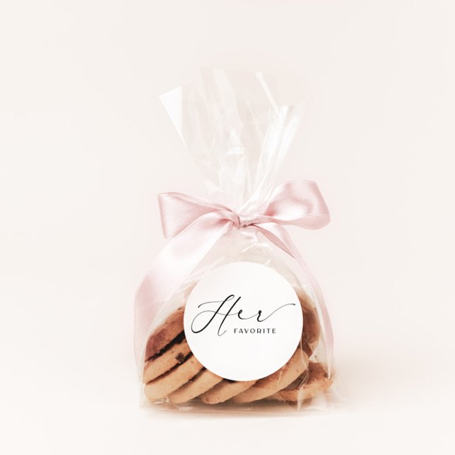 Ihre Lieblings-Gastgeschenk-Sticker mit Script-Sch Runder Aufkleber (Von Creator hochgeladen)