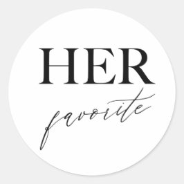 Ihre Lieblings-Hochzeitssnack-Leckerei Runder Aufkleber