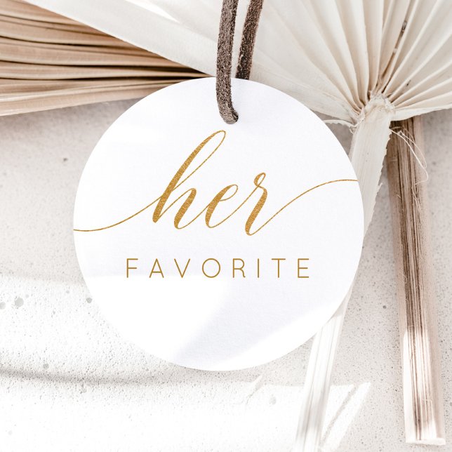 Ihre Lieblings-Imitate Gold С alligraphische Gefäl Runder Aufkleber (Von Creator hochgeladen)