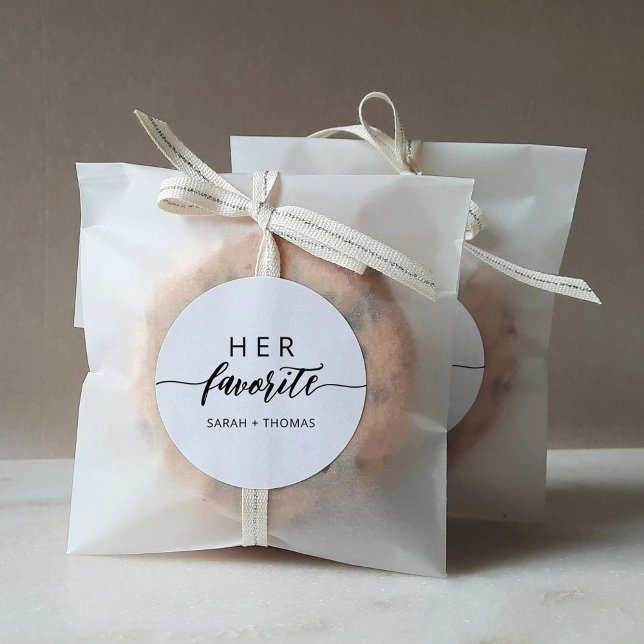 Ihre Lieblings-Moderne С alligraphische Gefälligke Runder Aufkleber (Von Creator hochgeladen)